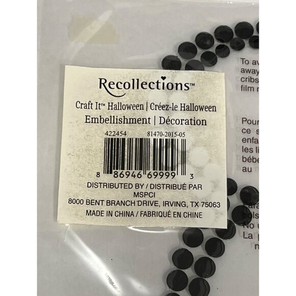 Recollections Halloween Bling Rhinestone Gem Embellishment Letter R 353831 - Picture 2 of 3